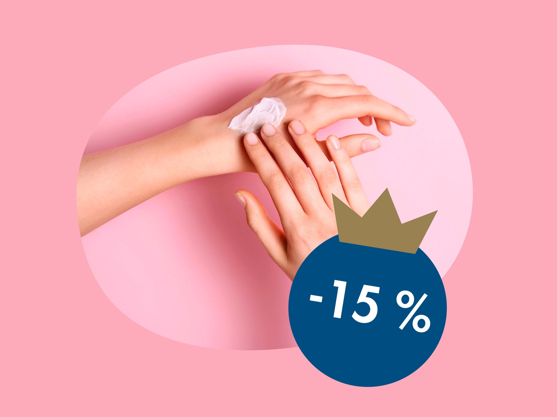 Vitamin E hand care products –15 %