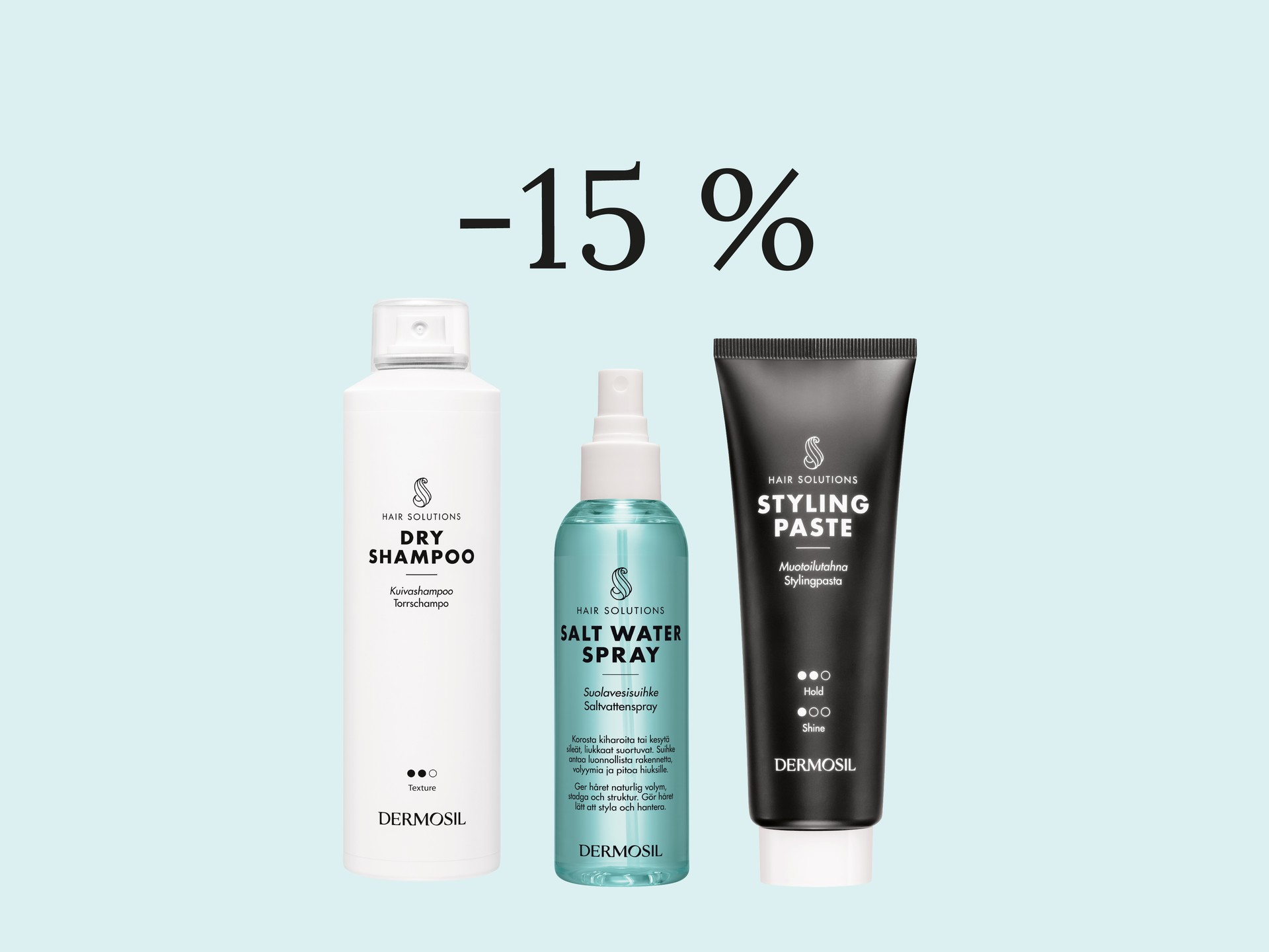 All hair styling products -15%